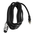 thumbnail image 2 of Cables de de Micrófono de 1.6 Pies - XLR 3.5s de Micrófono Negro - Cable de sonido - Individual CUTICAT Cable hembra TRS a XLR, 2 of 7