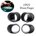 thumbnail image 2 of Mosiee Finger Cots Finger Sleeves Silicone 4Pcs Finger Sleeves Ethereal Drum Percussion Instruments Musical Instruments, 2 of 8