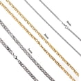 thumbnail image 6 of Fashion Cuban Link Chain Necklace For Men Woman Basic Punk Stainless Steel Necklace Won't Fade Male Choker Colar Jewelry, 6 of 6