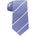 thumbnail image 1 of Kenneth Cole Mens Stripe Self-tied Necktie, Blue, One Size, 1 of 1