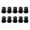 A, variant on 10Pcs Potentiometer Control Knob 6mm Shaft Hole Volumes Control Knob for Speakers Effect Pedal Amplifier Enduring