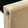 thumbnail image 5 of Jennifer Taylor Home Mason 60.5" Arched Arm Bench with Bolster Pillows, Camel Brown Beige Performance Velvet, 5 of 6