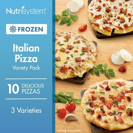 Jack Pizza - Nutrisystem Frozen Italian Pizza Variety Pack, 10CT
