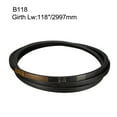 thumbnail image 3 of Uxcell B118 Drive V Belt Girth 118-inch Industrial Power Rubber Transmission Belt, 3 of 5