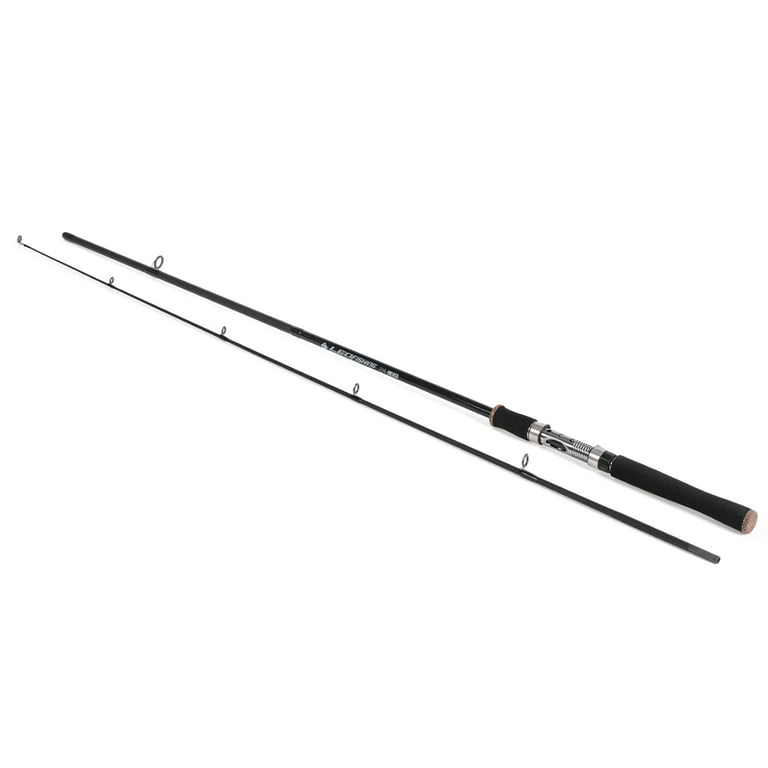 Carevas Lightweight Fiberglass Fishing Rod, 2 Piece Spinning Lure Pole for  Travel and Comfort