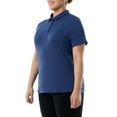 Athletic Works Women's Plus Active Short Sleeve Lightweight Polo Shirt