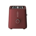 thumbnail image 3 of Thyme & Table 2-Slice Toaster, Extra-Wide Slots with Removable Crumb Tray, Cabernet Red, 3 of 15