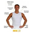 thumbnail image 4 of Men's Insta Slim TS00N1 Compression Crew-Neck Tank (White 3XL), 4 of 11