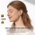 thumbnail image 3 of TOZO NC20 Pro AI Translation Earbuds- 100+ Languages, Active Noise Cancelling Earbud, 80H, Hi-Res Audio, 6 Mics AI Clear Calls, Dual Pairing, In-Ear Detection, App-32EQ, Waterproof, Wireless Charging, 3 of 9