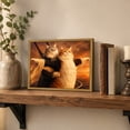 thumbnail image 4 of Drsoum Titanic Cat Wall Art Funny Romantic Pet Decor for Living Room 8x10 Inch Framed Canvas Prints, 4 of 7