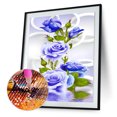 thumbnail image 2 of Rosa azul flor 5D diamante DIY pintura punto de cruz bordado decoración del hogar Tmvgtek decoración de arte en el hogar, 2 of 7