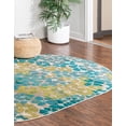 thumbnail image 3 of Rugs.com Azalea Collection Rug – 5' x 8' Oval Blue Medium Rug Perfect For Living Rooms, Large Dining Rooms, Open Floorplans, 3 of 6