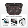 thumbnail image 5 of Kdxio Valentine'S Day Crossbody Double Layer Waist Bag Belt Bag for Unisex Fanny Pack Fashion Waist Packs for Hiking Running Shopping Traveling, 5 of 9