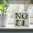thumbnail image 5 of Highland Home "Noel" Freestanding Solid Wood Block Sign, 5 of 7