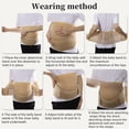 thumbnail image 6 of Unique Bargains Pregnancy Belly Band Breathable Belly Support Brace Pregnancy Support Belt for Abdomen Pelvis 1 Set Flesh Color X-Large, 6 of 7