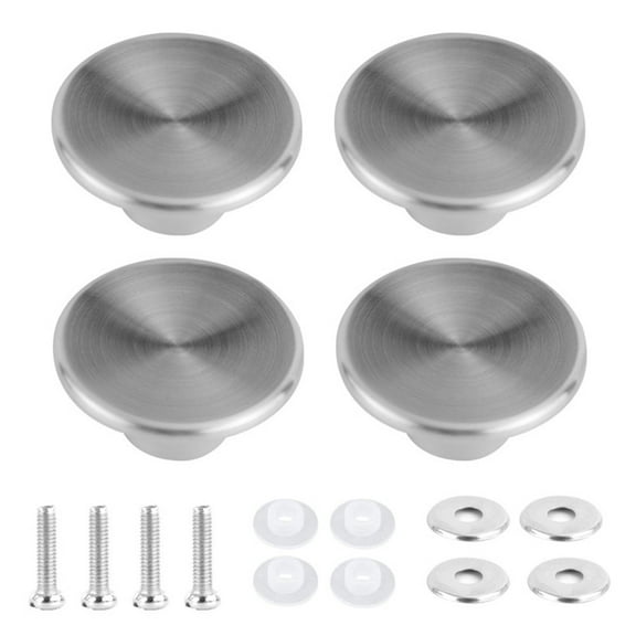 4pcs Stainless Steel Oven Knob Replacement Kit for Pot Pan Lid Cover Handle Silver 5.2x2.4x2.6cm
