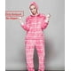 thumbnail image 1 of Conjunto de pijama de franela con estampado navideño para mujer, ropa de dormir cálida de manga larga, con capucha, disfraz de lana, 1 of 4