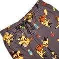 thumbnail image 4 of Pokemon Pikachu Costumes Men's Gray Sleep Pajama Pants-Small, 4 of 4