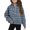 Navy, variant on Nmnitkp Girls' 1/4 Zipper Sweatshirts Casual Oversized Long Sleeve Pullover Tops Cute Half Zipper Hoodie Sweater Blue,7 Years