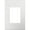 Gloss White, variant on Legrand adorne 1-Gang, 3-Module Screwless Wall Plate in Graphite Finish, AWP1G3GR4