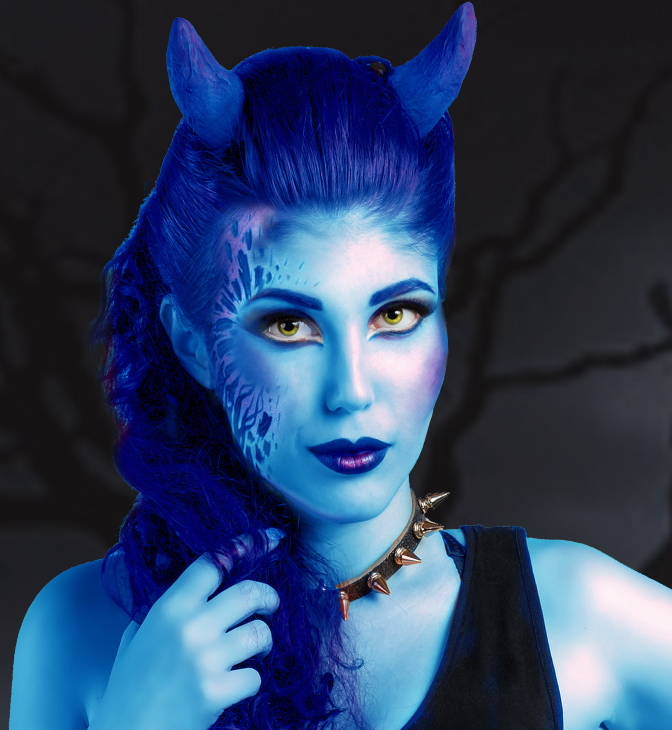 Goodmark Halloween Body Paint Makeup, Blue, Unisex, Net 0.95 fl oz (28mL)