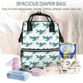 thumbnail image 4 of Yiaed Cartoon Shark Print Multi-Function Travel Backpack Nappy Bags, Nursing Bag, Fashion Mummy, Roomy Waterproof for Baby Care, Stylish and Durable, 4 of 5