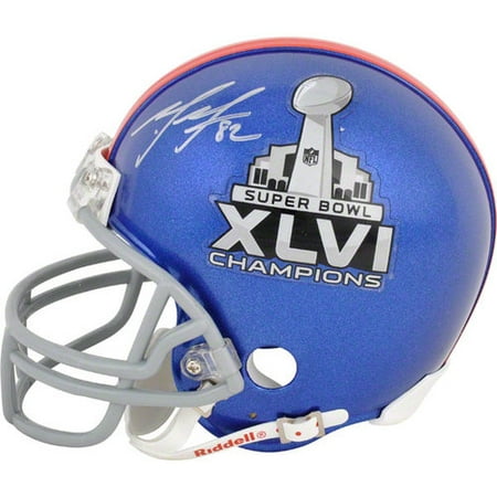 NFL - Mario Manningham Autographed Mini Helmet | Details: New York Giants, Super Bowl XLVI