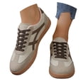 thumbnail image 2 of TrendOFT Fashion Sneakers for Women Non Work Shoes Comfortable Casual Tennis Sneakers Woman's Breathable Office Shoes Beige 36, 2 of 6