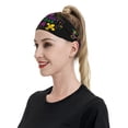 thumbnail image 3 of Balery Mardi Gras with Flamingo Sports Headbands for Men,Moisture Wicking Workout Headband, Sweatband Headbands for Running,Cycling,Football, 3 of 9