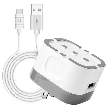 Ruiz Wall Charger for TCL Stylus 5G - 10W High Power Adapter Fast Charging Wall Charger with Type-C USB Cable - Black