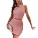 thumbnail image 1 of SAYOO Traje de verano de dos piezas para mujeres, chaleco de costura + vestido de cintura alta SAYOO  moda, 1 of 9