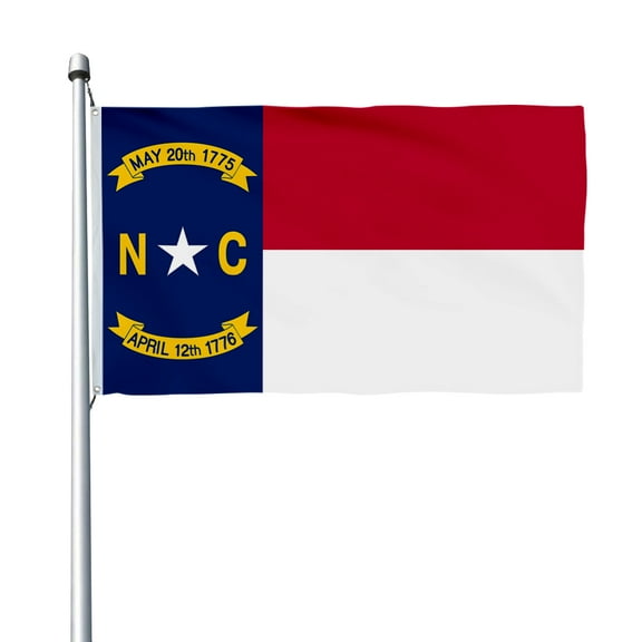 Aihccy North Carolina State Flag with Brass Grommets Size - 3x5Ft