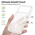 thumbnail image 2 of Magnetic for iPhone 17 Case, Compatible with MagSafe, Drop Protection Ultra Slim Translucent Matte Shockproof Lightweight Phone Case, with Sensitive Camera Control Capture Button, Clear, 2 of 6
