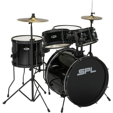 Ace Percussion - Sound Percussion Labs Kicker Pro 5-Piece Drum Set with Stands, Cymbals and Throne