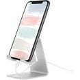 thumbnail image 1 of Cell Phone Stand Desk [2021 Updated Version] Phone Dock: Cradle, Holder, Stand for Office Compatible with All Mobile Phones,iPhone,Switch,iPad,Tablet(4-10in) Green, 1 of 7