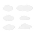 thumbnail image 1 of MasteelfCA 6 Pcs Patchs en Forme de Nuage Auto-Adhésifs Brodés Patchs Décoratifs, 1 of 7