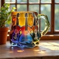 thumbnail image 2 of Guitar Mug Novelty 3D Painted Glass Coffee Cup Unique Musical Gift for Music Teachers and Guitar Lovers, Durable Microwave and Dishwasher Safe, Perfect for Daily Use and Decoration, 2 of 4