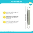 thumbnail image 3 of SkyBound Universal Replacement Trampoline Springs with Spring Tool Heavy-Duty Galvanized Steel Set of 12-48 Sizes 3.5" to 8.5" for Skywalker, JumpKing, UpperBounce, SportsPower and Others 3.5 Inch 36 Pack, 3 of 8