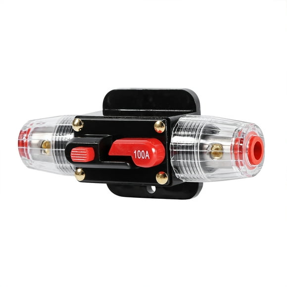 50-100Amp Circuit Breaker Reset Fuseholder Waterproof HighTech Water Resistant Housing Push Button Reset As Kill Switch Great Replacement for AGU Style Fuseholder for Car Boat