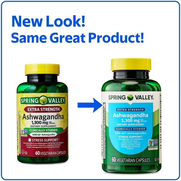 3 pack) Spring Valley Extra Strength Ashwagandha Dietary