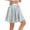 A-Clear312, variant on Women Leather Skirts Summer Casual Metallic Pleated Elastic High Waist A Line Skirts Casual Stretchy Mini Shiny Skirts
