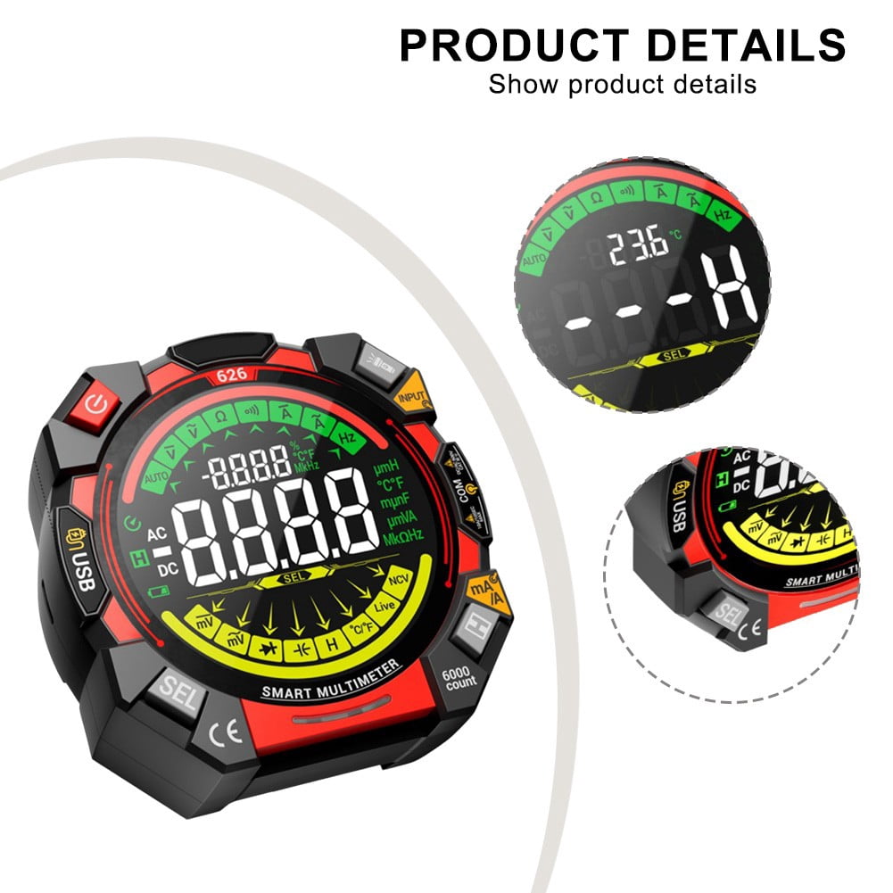 yaaqii Digital multimeter Multifunctional double tube fuse anti-burning instrument
