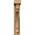 thumbnail image 2 of Ekena Millwork 4"W x 22"D x 22"H Merced Block Rough Sawn Bracket w/ Offset Brace, Western Red Cedar, 2 of 25