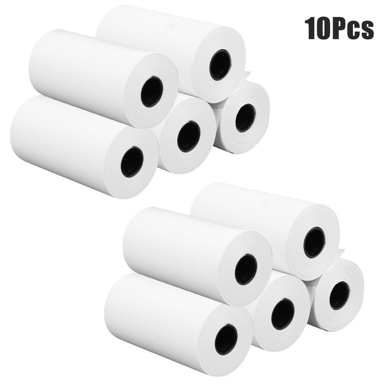 1/3 Roll Printable Sticker Paper Roll 57x30mm Self-adhesive Thermal Paper  for PeriPage A6 Pocket Thermal Printer