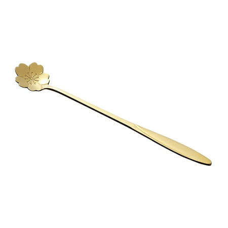 

YeccYuly Long Handle Iced Teaspoon Fine Stainless Steel Mixing Stirring Square Spoons for Cocktail Ice Cream Milkshake Cold Drink Ice Coffee