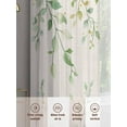 thumbnail image 6 of Green Eucalyptus Sheer Curtains 63 Inch Length 2 Panels Set for Living Room/Bedroom, Country Nature Leaf Succulent Plant Curtain Sheers Drapes Rod Pocket Curtains Window Treatment Set 52''x63''x2, 6 of 7