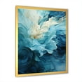 thumbnail image 3 of Designart "Swirling Serenity In Aqua Blue And White III" Abstract Spirals Picture Framed Wall Decor, 3 of 5