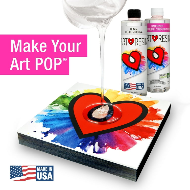 【新品•未開封】アートレジン ARTRESIN社 946mL ArtResin Epoxy Resin Clear Non-Toxic, UV Craft Wood Kit - 32