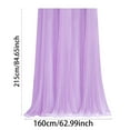 thumbnail image 2 of Sheer Tulle Backdrop Curtain Wedding Baby Shower Backdrop Bridal Shower Birthday Party Photo Background Home Decor Event Decorations Celebration Photography Fabric Display, 75x250cm, 2 of 8
