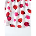 thumbnail image 3 of Guzomy 12-18M Kids Girl Dress, Kids Girl Summer Ruffle Sleeve Dress, Cute Ladybug Print Casual Daily Party Outfit for Kids Girls, 3 of 7